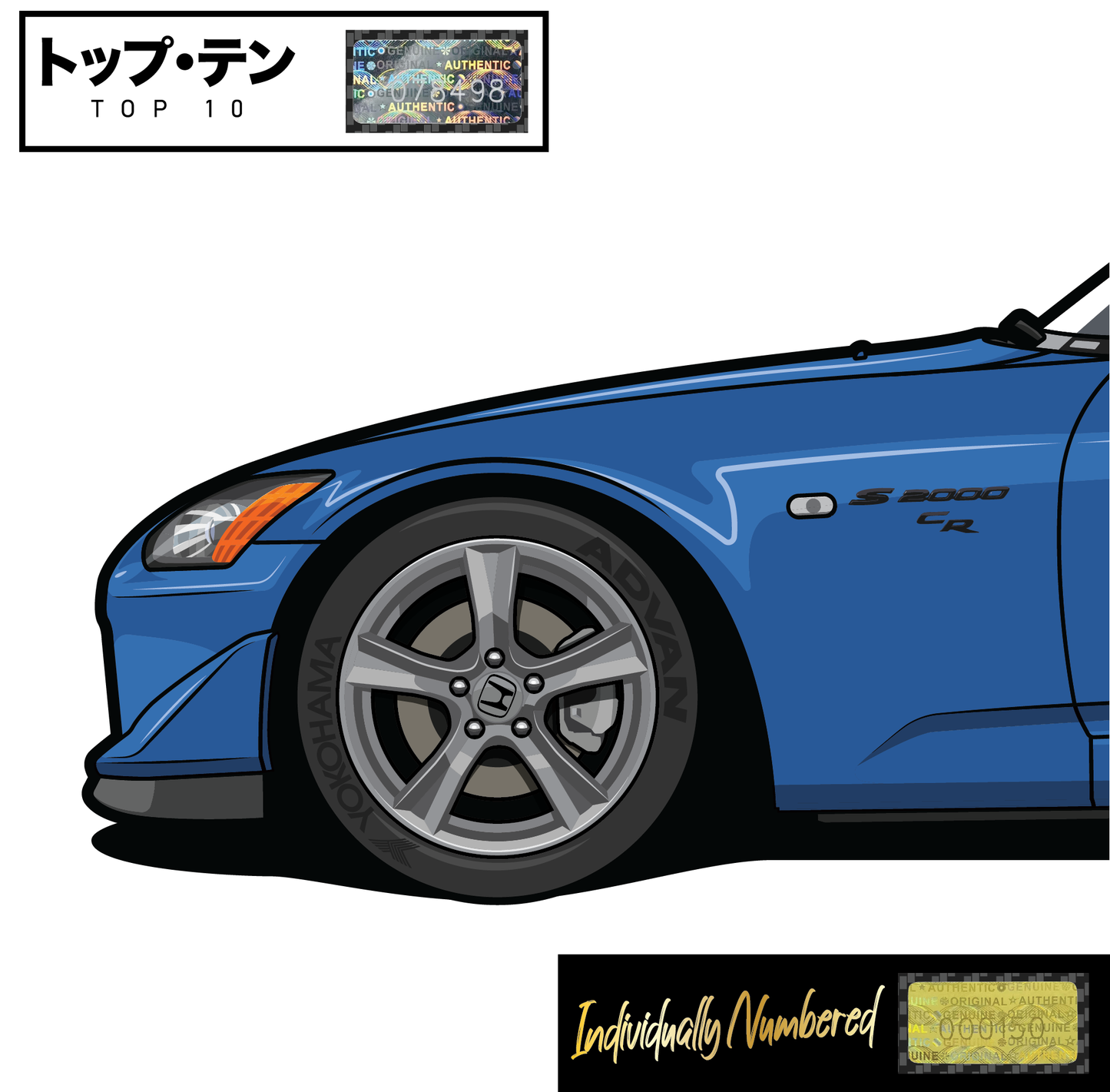 Honda S2000 CR Apex Blue Pearl - Top 10