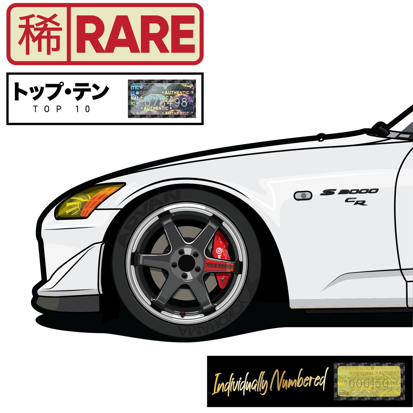 Honda S2000 CR Grand Prix White - Top 10