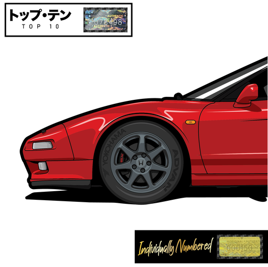 Honda NSX-T Formula Red- Top 10