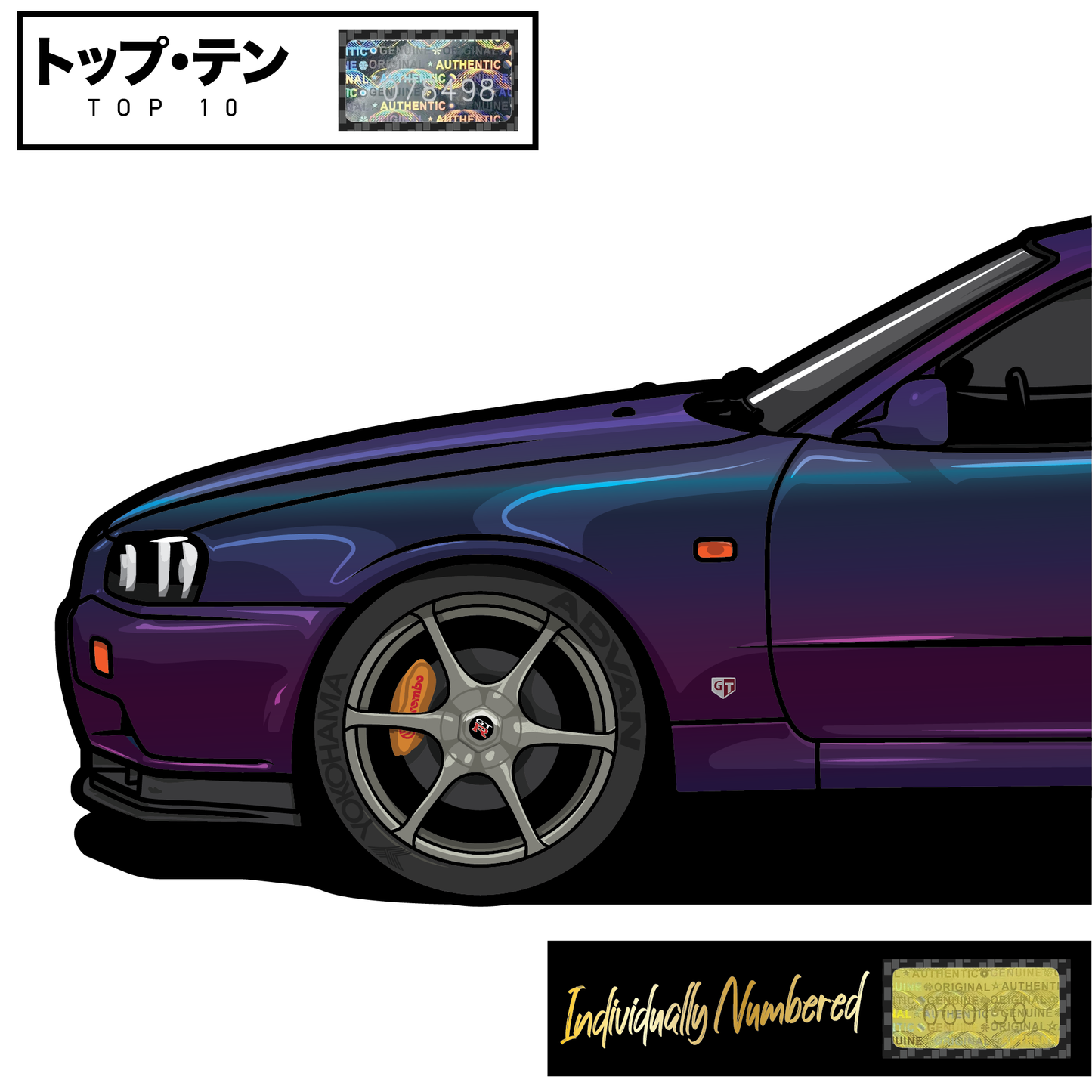 Nissan Skyline R34 GT-R - Midnight Purple 2 - Top 10