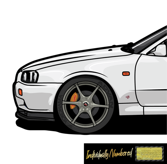 Nissan Skyline R34 GT-R White