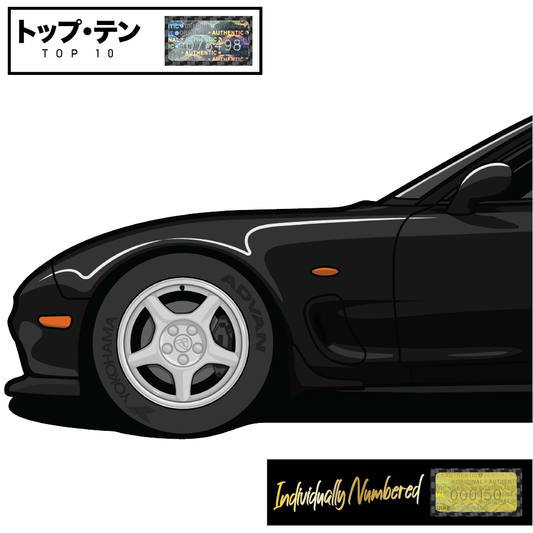 Mazda FD RX7 Brilliant Black- Top 10