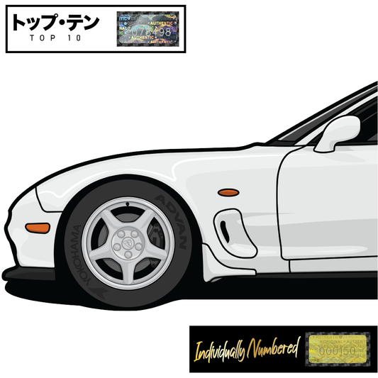 Mazda FD RX7 Pure White - Top 10