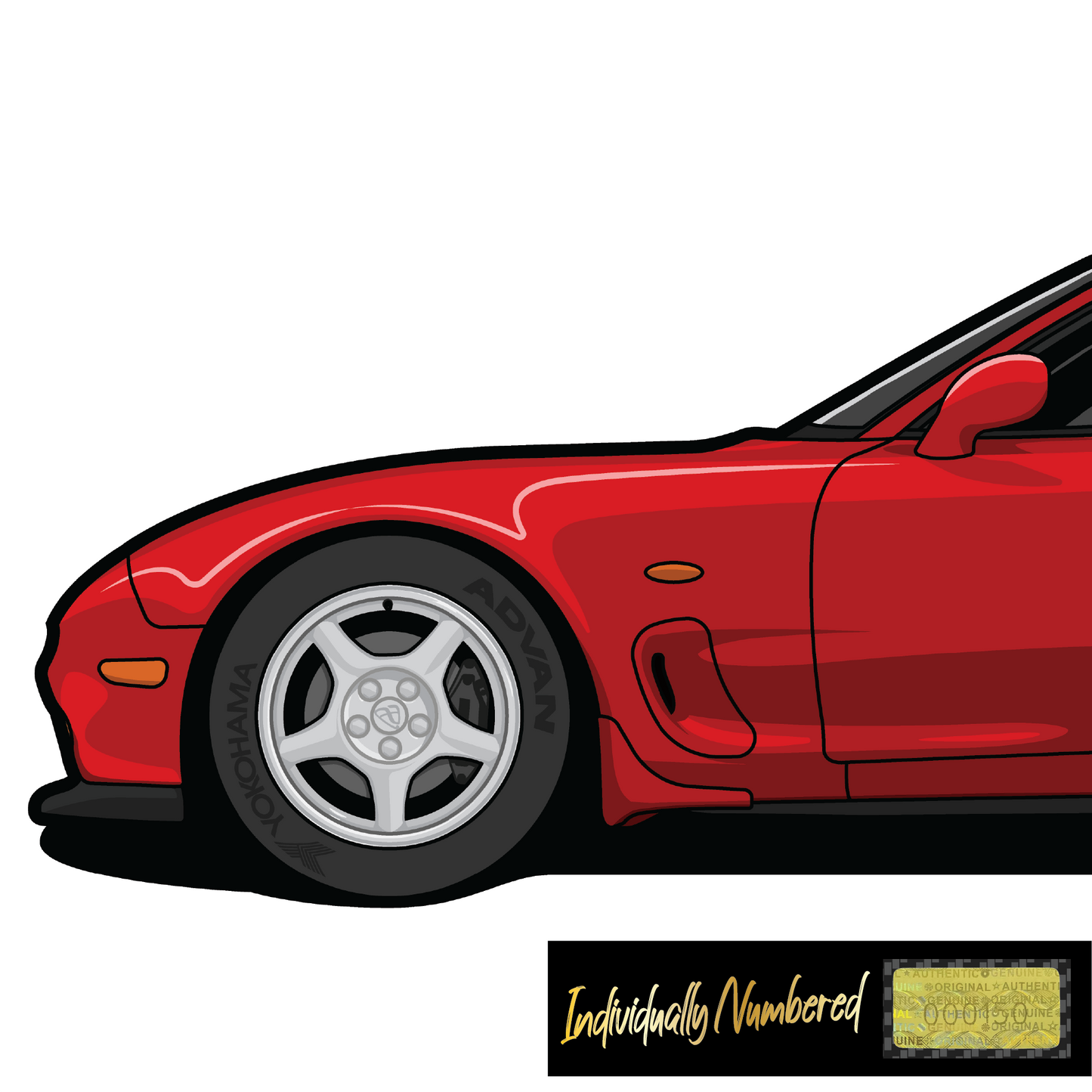 Mazda FD RX7 Vintage Red