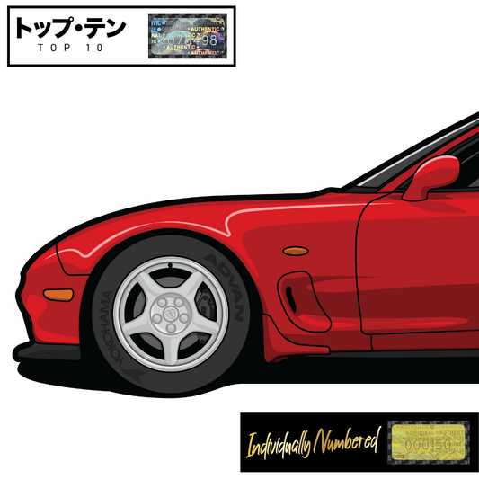 Mazda FD RX7 Vintage Red - Top 10